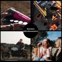 JMZR® Espressomachine - Koffiezetapparaat - Koffiemachines - Blauwgroen — thumbnail 2