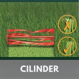 Thuys – Handmaaier – Grasmaaier Handmatig – Handgrasmaaier – Instelbare Maaihoogte – Lichtgewicht – Stijlvol Design – Groen — thumbnail 2