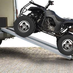 Oprijplaten voor Voertuigen - 400 kg Belastbaar Staal met Antislip, Hellingen voor Aanhanger, Motorfiets en Grasmaaier - Set van 2 — thumbnail 1