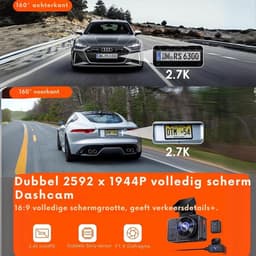 Thuys – Dual Dashcam - Voor Auto 1080p – Voor en Achter Camera – Auto Camera - G-Sensor – App Bediening – Parkeermodus — thumbnail 5