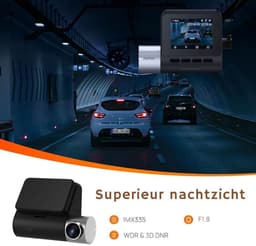 Thuys – Dual Dashcam – Voor Auto 2.7K 1944P Ultra – FHD – Voor en Achter Camera Met 2 – inch Lcd – Display – Auto Camera – WIFI – G-Sensor – App bediening — thumbnail 3