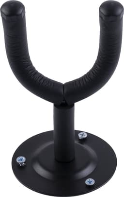 Gitaar Wandbeugel Premium – Universele Metalen Gitaarhouder met Foam‑bescherming – Voor Akoestische, Elektrische & Basgitaar – Inclusief Pluggen & Schroeven – Stijlvol Zwart — thumbnail 3
