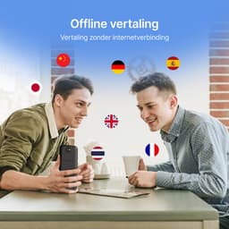 BALORS® Vertaalcomputer - Vertaal Apparaat - Slimme Vertaler - Draagbare Vertaler - Vertaalcomputer Met Spraak - Vertaalcomputer Offline - Vertaalapparaat Translator - 137+ Talen - Zwart — thumbnail 4