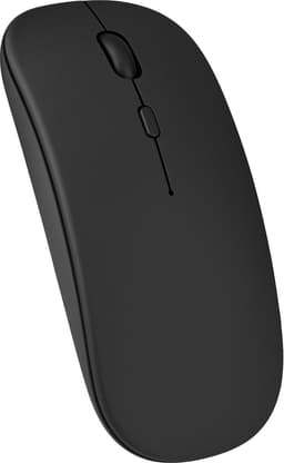 Nuvance Draadloze Muis - Bluetooth - Stil - Laptop & Gaming - Draadloos - Computermuis - Links & Rechtshandig - Zwart — thumbnail 1