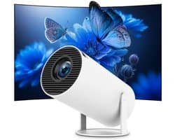 Zavira® Mini beamer - Projector - Scherm - 4K support 720p HD - Wit