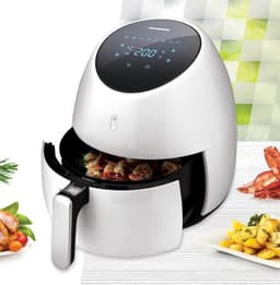 Heinner SnowDrop Heteluchtfriteuse – 2000W – 5L Capaciteit – Digitaal Display – Touchbediening – Instelbare Thermostaat 80–200°C – Timer 60 min – Anti-aanbaklaag – Wit — thumbnail 4