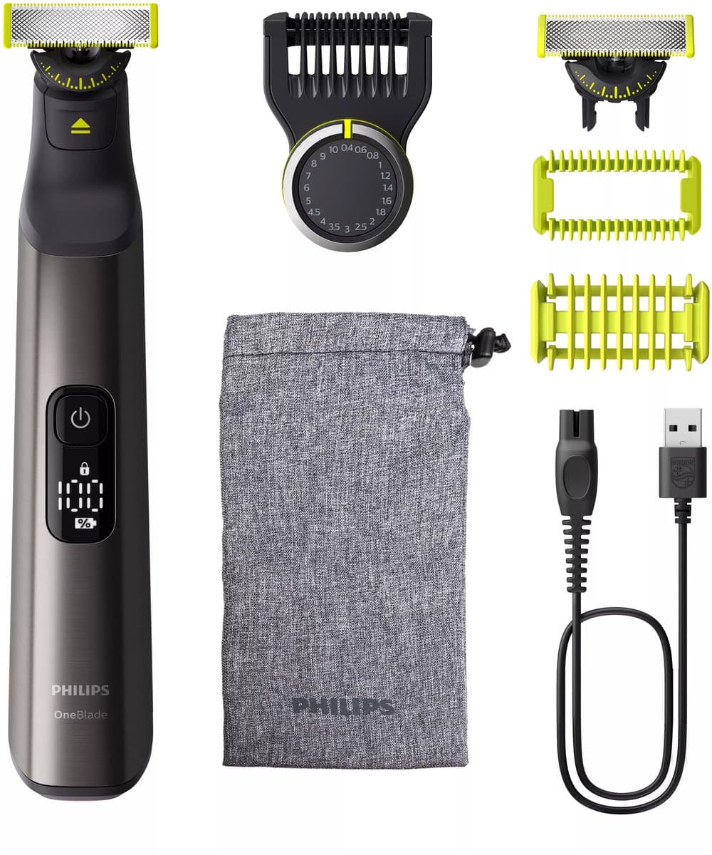 PHILIPS OneBlade Pro 360 Face + Body QP6552/15 Multigroomer Chroom — afbeelding 1