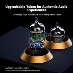 Fosi Audio BOX X2 HiFi Buis Phono Voorversterker voor MM Draaitafel met Multifunctionele Knop, Gain Verstelbaar - 3.5mm AUX Ingang en RCA Lijnuitgang — thumbnail 3