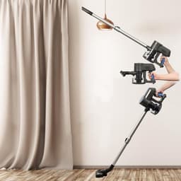 StayPowered 2-in-1 Bedrade Stofzuiger - Krachtige Zuigkracht - Cycloon HEPA-Filtersysteem - Lichtgewicht Aluminium Design - 5 m Kabellengte - Eenvoudige Bediening - Wasbaar Filter - Zwart - Levering Sneller dan Aangegeven! — thumbnail 4