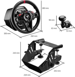 Thrustmaster T128-P SimTask Pack - Racestuur & Pedaalset - Inclusief SimTask Steering Kit - Force Feedback - Compatibel met PS5, PS4 & PC — thumbnail 4