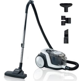 VacniQ Stofzuiger met zak - lichtgewicht stofzuiger voor tapijten en harde vloeren - Grote stofbak van 2,5 liter - Intrekbaar Snoer - 899 W- 73dB - HEPA filter - Zwart — thumbnail 2