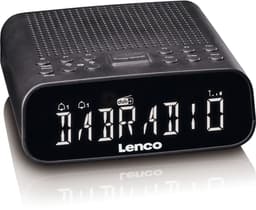 Lenco CR-606BK Wekkerradio - DAB en FM - Bluetooth - Dimbaar display - Zwart — thumbnail 1