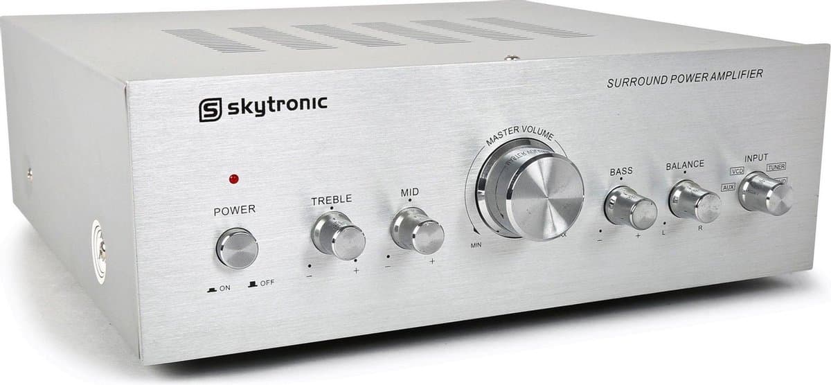 Stereo Versterker met 400 Watt en 3 Bands Toonregeling - SkyTronic - 4 Inputs — afbeelding 1