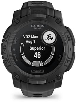 Garmin Instinct 3 – 45 mm, Solar, Tactical Edition Zwart met zwarte siliconen band — thumbnail 4