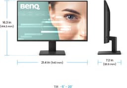 BenQ GW2491P Monitor met Speakers - 24 Inch Full HD IPS Scherm - 120Hz - 1ms MPRT - Eye Care - DisplayPort & HDMI — thumbnail 4