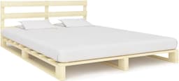 Bedframe familiebed palletbed palletbed massief grenen 160×200 cm — thumbnail 1