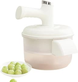 Automatische Schilmachine - Fruithulp Gadget - Snel Fruit Voorbereiden - Gesloten Schoon Ontwerp - 195 x 24 cm - Wit — thumbnail 1