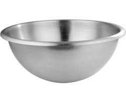 Deegkom RVS - Mengkom Groot - Grote hoeveelheden bereiden - Matte binnenkant - 40 cm 164 L - Zilverkleurig