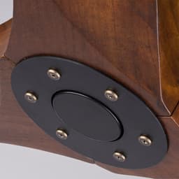 DESMIU Plafondventilator – 152 Cm – Stil En Omkeerbaar – Hout En Metaal – Zwart En Donker Walnoot – Zonder Verlichting Met Afstandsbediening — thumbnail 5