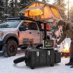 Dieselverwarming – Dieselkachel – Mobiele Verwarmer – Camperkachel – Vrachtwagenkachel – 8KW Vermogen – 5,2L Brandstoftank — thumbnail 2