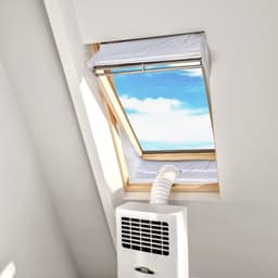 Centraal Pivot Dakraam Afdichting Set voor Mobiele Airconditioning en Wasdrogers - Werkt met Elke Mobiele Airconditioning - voor Raamomtrek van 311 tot en met 390cm (190cm x2) — thumbnail 1