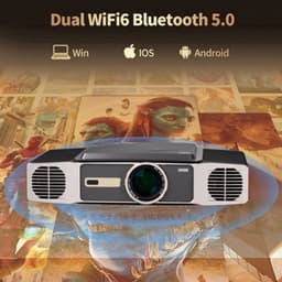 Beamer 2600 ANSI Lumen - Full HD 1920x1080 Resolutie - 200W LED - Android 9.0 Smart Projector - LCD Scherm - Voor Home Theater En Zakelijk Gebruik — thumbnail 4