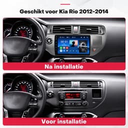 Boscer 2 Din Autoradio met Draadloos Apple CarPlay & Android Auto - Geschikt voor Kia Rio (2012-2014) - 9 Inch IPS Scherm - Bluetooth, Handsfree Bellen & FM Radio - Achteruitrijcamera & Microfoon — thumbnail 2