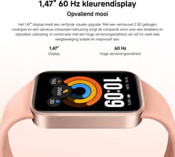 Xiaomi Smart Band 11 Active - 1,47" Display - 60 Hz - Stress- en slaaptracking - 50 sportmodi - Tot 21 dagen batterijduur - Pomelo Pink — thumbnail 2
