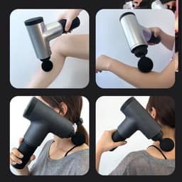 Oplaadbaar massagepistool met 6 snelheden en 4 opzetstukken, draagbaar en draadloos (EU). — thumbnail 2