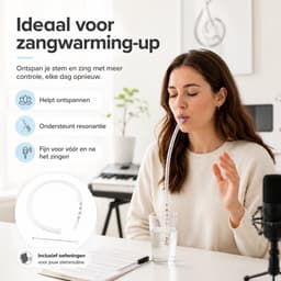 Twenty4seven® Zangslang Siliconen 35cm - Zang Rietje voor Stemtraining - Lax Vox Slang Alternatief - Bubbelen Stemmethode voor Zangers & Logopedie - Inclusief Handleiding — thumbnail 2