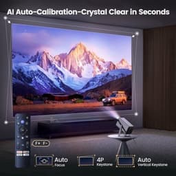 Draagbare Beamer - 4K Ondersteuning - 800 ANSI Lumen - 1920x1080 Resolutie - WiFi6 - Bluetooth 5.2 - Voor Thuisbioscoop — thumbnail 4
