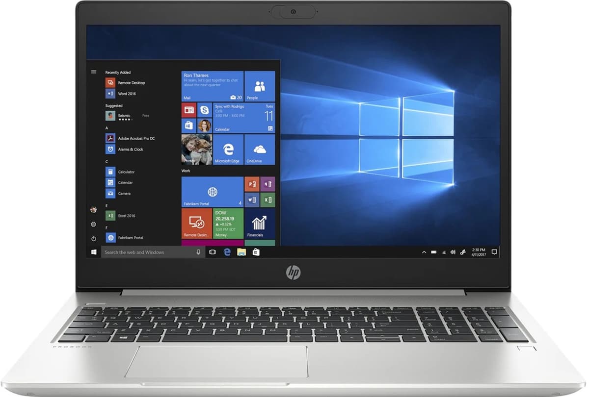 HP ProBook 450 G7 | Intel Core i5 | Intel UHD Graphics | 39.6 cm (15.6″) | 1000 GB SSD | 32 GB | US | WiFi | Windows 11 Pro — afbeelding 1