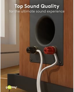 Goobay Luidsprekerkabel 50 m transparant, 2 x 2,5 mm² CCA-geleider, flexibele PVC-mantel met polariteitsmarkering, voor hifi en home cinema — thumbnail 3