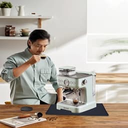 Siliconenmat voor koffiemachine, zwart, Barista-accessoires — thumbnail 3