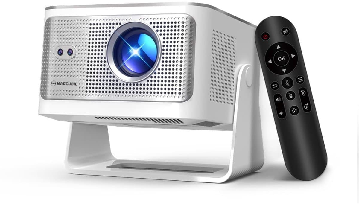 Draagbare Beamer – 1080p Full HD – Autofocus – Automatische Keystone – WiFi 6 – 180° Draaibaar — afbeelding 1