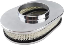 Luchtfilter voor automotor, 30,5 cm, wasbaar, herbruikbaar, aluminiumlegering, ovale stijl, vervanging voor Hot Rod — thumbnail 2