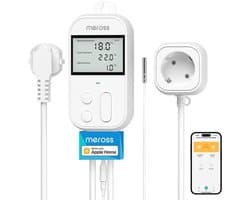 Temperatuurregelaar Smart thermostaat stopcontact voor Digital WLAN verwarmingsthermostaat stopcontact met sensor voor verwarming en koeling 16 A, 2,4 GHz