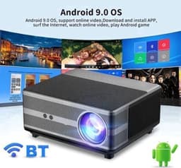Mini Beamer - Projector - Digitale Beamer - Draagbaar - 1080P Projector - 4K Full HD - Met Auto Focus - 21000LM - 2500ANSI - AC100-240V / 50-60Hz - Android System - 205W - Zwart — thumbnail 5