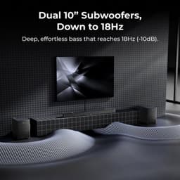 Soundbar 9.2.6ch Draadloos - 2000 W Vermogen - Tafelbladbevestiging - Zwart - Voor Thuisbioscoop — thumbnail 3
