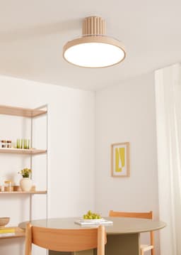 CREATE - Stille plafondventilator 40W Ø114 cm intrekbare bladen met licht - Zand - WIND CLEAR SCULPT — thumbnail 4