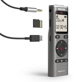 Philips DVT1170 Voice recorder - 360° microfoon - PCM (WAV) - Spraakgestuurde opname - Groot LCD display - MicroSD-kaartslot - 8 GB - USB-C - Antraciet — thumbnail 5