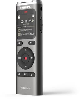 Philips DVT2075 Audio recorder - 2 Hoogwaardige microfoons - Stereo MP3-/ PCM-opname - Sembly AI Notes-software/ spraakherkenning - Groot verlicht display - 8 GB - USB-C - oplaadbare accu - Antraciet — thumbnail 2