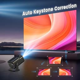 Molain Mini Projector 4K - Full HD 1280*720P - 1000:1 - 2000:1 - Cinema Beamer - 40-130 inch - Wifi & Bluetooth - 180° draaibaar — thumbnail 2
