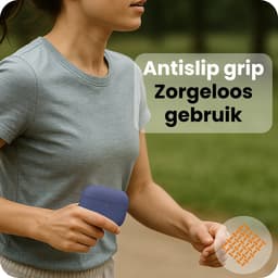 Hoesje - Geschikt voor Apple Airpods Pro 3 - met Clip - Siliconen Hoes - Silicone Case Cover - Grijsblauw — thumbnail 5