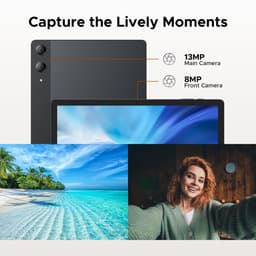DOOGEE Tab E3 Pro Tablette avec Clavier Android 15 13"+90Hz Helio G100 Octa-Core,32GB RAM+256GB ROM 11000mAh Batterij Metalen Behuizing,Zwart — thumbnail 5