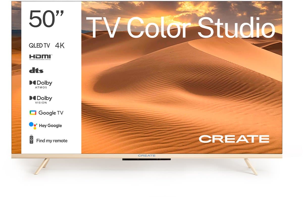 CREATE - QLED 4K 50" Smart TV met antireflectiescherm en gekleurde lijst - TV COLOR STUDIO — afbeelding 1