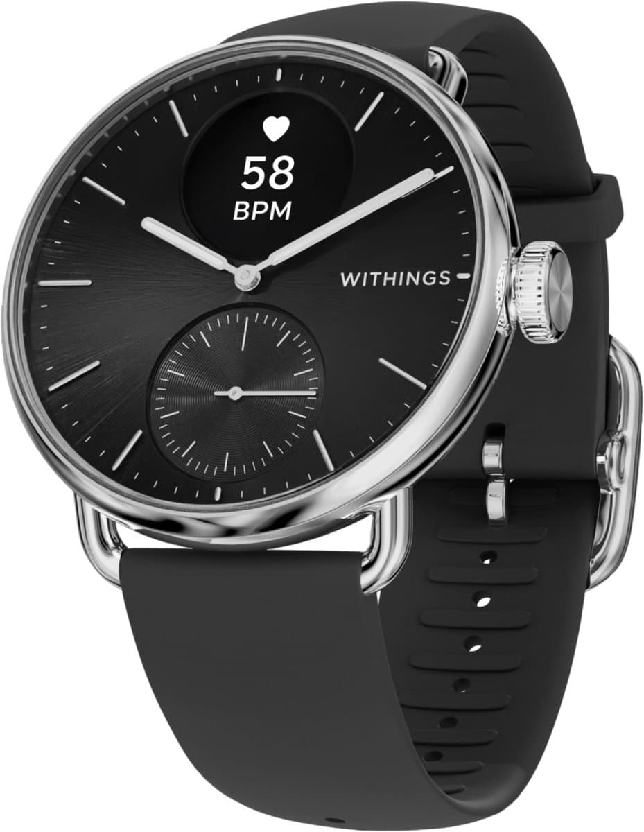 Withings ScanWatch 2 - 38 mm Hybride Smartwatch - ECG, AFib Detectie, SpO₂ Meter, Hartslagmeter, Slaaptracker, Menstruatiecyclus Tracking, 24/7 Temperatuurmeting, 35 Dagen Batterij, Saffierglas, 5 ATM Waterdicht — afbeelding 1