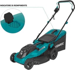 Grasmaaier 1600W - 38 cm maaibreedte - Vijf instelbare maaihoogtes: 25/40/50/60/70 mm — thumbnail 4