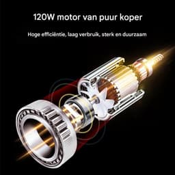 TuseRxln Auto Stofzuiger Draadloos - Handstofzuiger Auto - 120W Krachtig - Oplaadbaar - 1 Stuks - Voor Auto En Thuis Zwart — thumbnail 3