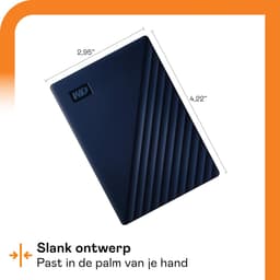 2 TB Draagbare Harde Schijf voor Mac - Slim Ontwerp, Compatibel met Time Machine, Wachtwoordbeveiliging — thumbnail 5